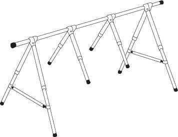 NOA, A-Gestell 9 Meter mit Aluminium und einzigartiger Halterung