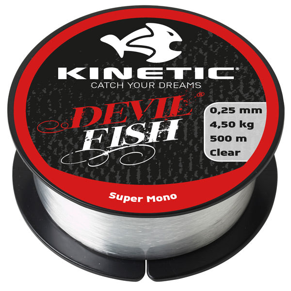 Kinetic, Super Mono Klar, 0,25mm - 500m