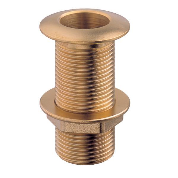 Guidi, Messingdurchführung 1/4" 40mm, Flansch Ø: 23 mm, Gewindelänge: 40 mm, Länge: 44 mm