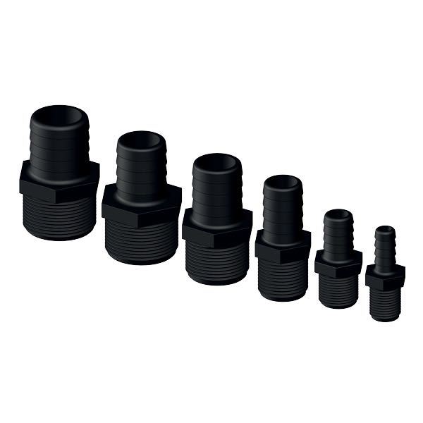 Trudesign, Schlauchanschlussstecker schwarz 1 1/2" 32 mm, IMCI zertifiziert