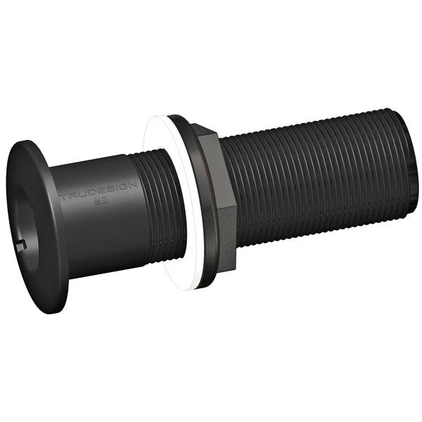 Trudesign, Rumpfdurchführung lang, schwarzer Verbundstoff 3/4", 140 mm