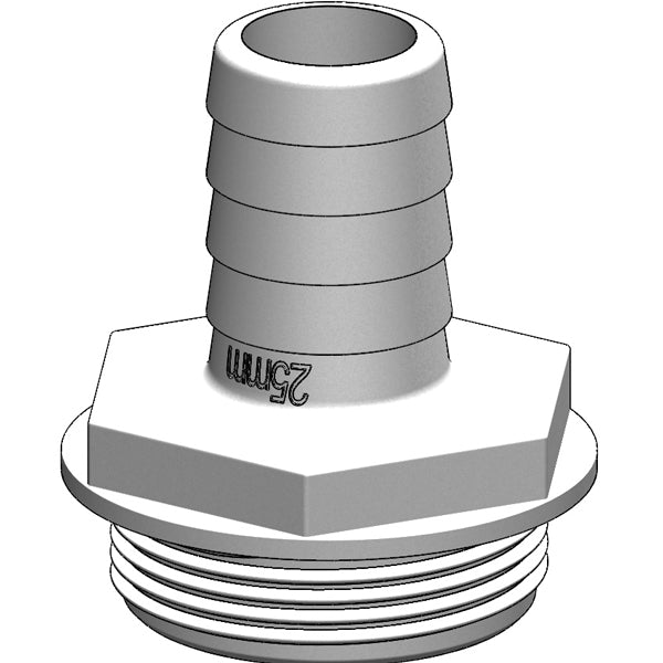 Trudesign, Schlauchverbinder 1 1/2" 25mm weiß für Y-Ventil