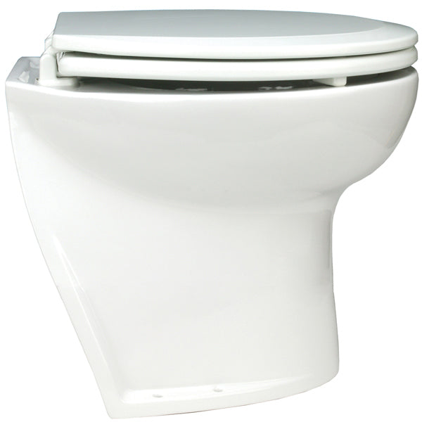 Jabsco, Toilette "Deluxe" Schräge Hinterkante Frischwasser 14", 38 mm Abgang, 19 mm Zulauf, 24 V