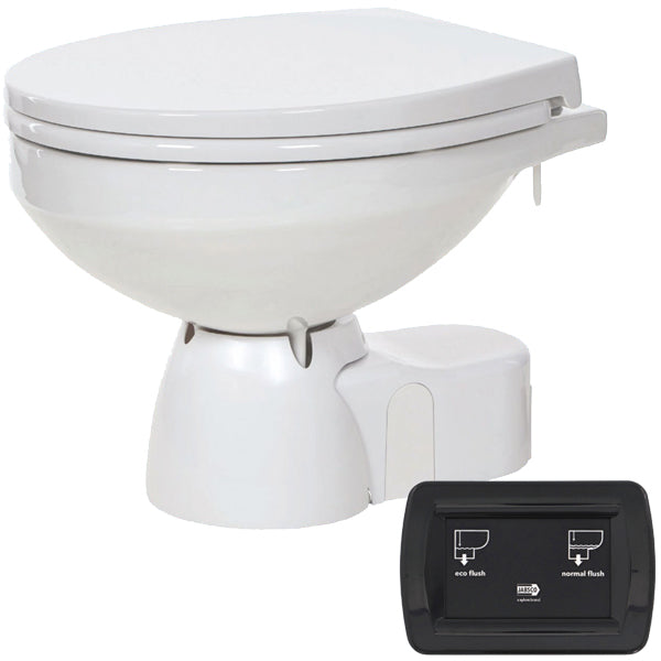 Jabsco, Quiet Flush E2 Compact 12V Frischwassertoilette mit Magnetventil 38045-3092