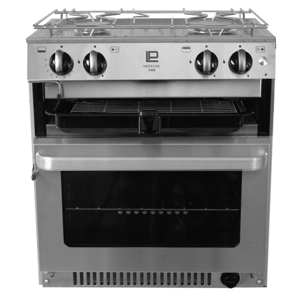 Neptune 5000 Gasherd mit Backofen, 2 Brennern und Grill