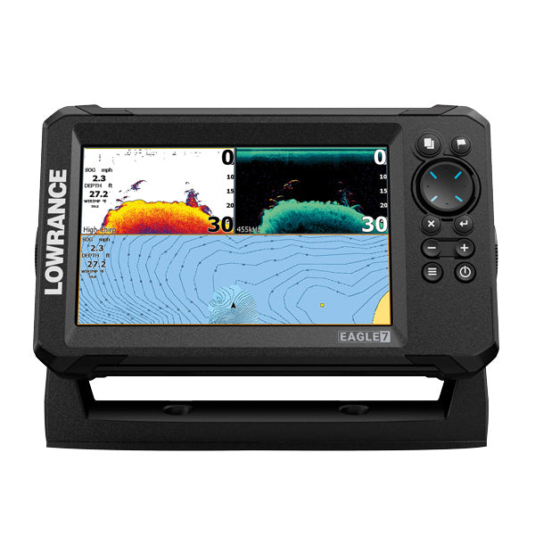 Lowrance, Eagle 7 SplitShot HD Fischfinder mit Schwinger, 12V