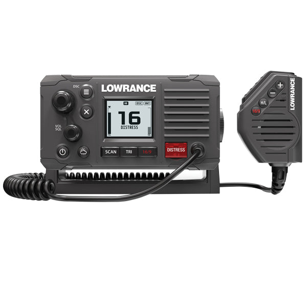 Lowrance, Link-6S UKW-Funkgerät mit GPS, schwarz, DSC Klasse D, 25/1 Watt