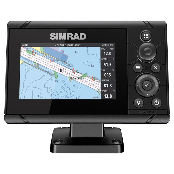 Simrad, Cruise mit 83/200Hz-Krängentransducer, 5"