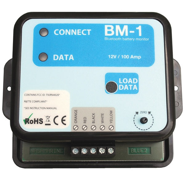 Nasa, Bluetooth-Batteriemonitor BM-1, 12V, 5-600 Ampere Timer, 100 Ampere Shunt