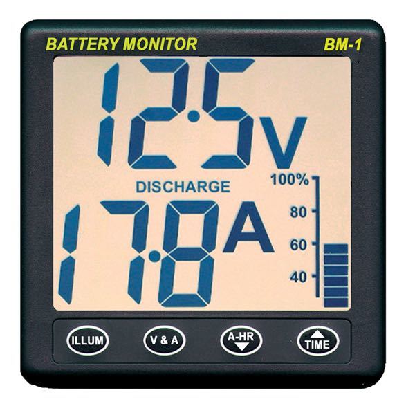 Nasa, Clipper Battery Monitor BM-1, 12V, 5-600 Ampere Timer / 100 Ampere Shunt