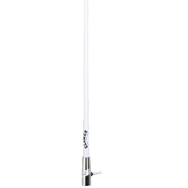 Glomex, RA112CR VHF-Glasfaserantenne für Motorboote, 150 cm, 156/162 MHz, 3,0 dB, weiß