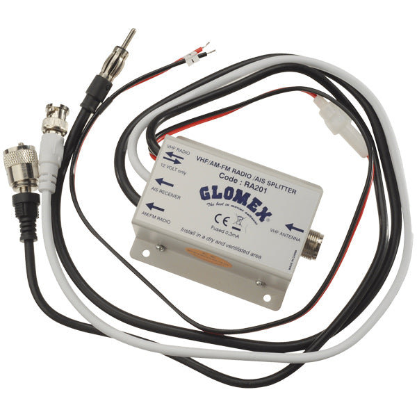 Glomex, RA201 VHF/AM-FM/AIS Antennensplitter, 12V