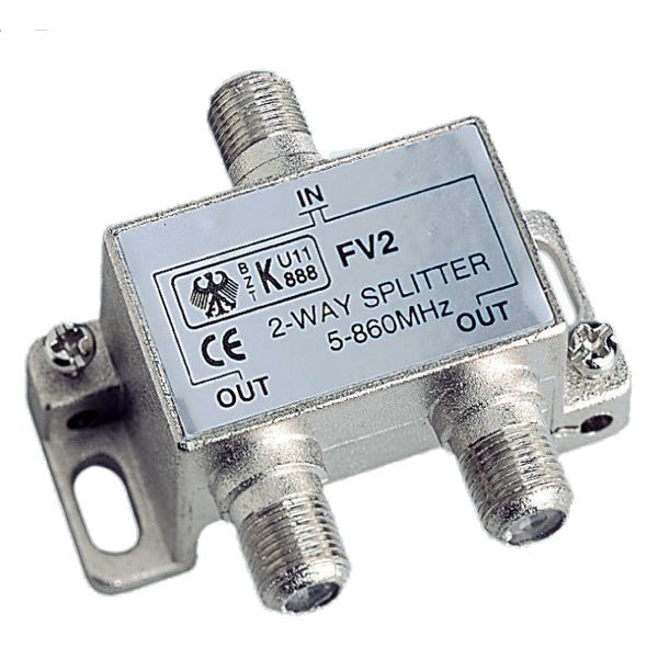 Glomex, TV-Antennensplitter 2-Wege, 5-860 MHz