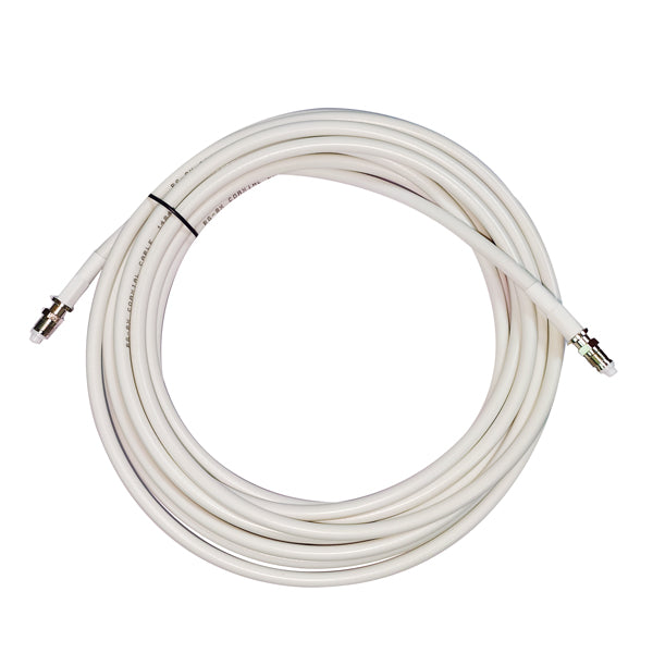 1852, UKW-Kabel RG-8X verlustarm mit FME-Stecker, weiß - 6m