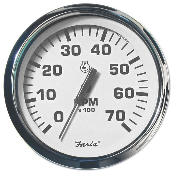 Faria Tachometer 0-7000 Spunsilver