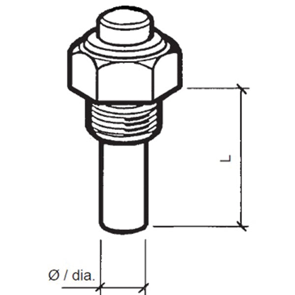 VDO Sensor Öltemp. 6-24v, m14x1,5