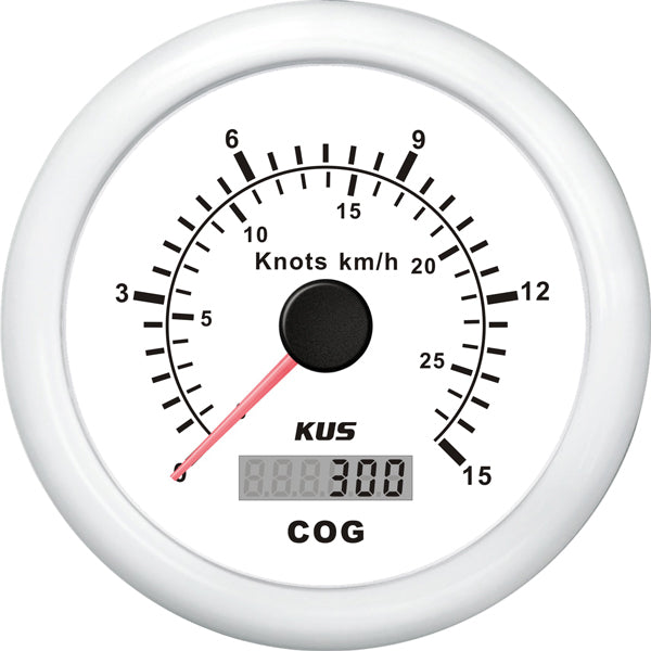 Kus, GPS Geschwindigkeit 0-15 Knoten, weiß, 32-Kanal Hochleistungsantenne, IP67