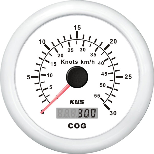 Kus, GPS-Geschwindigkeitsmesser 0-30 Knoten, weiß, 32-Kanal-Antenne, IP67