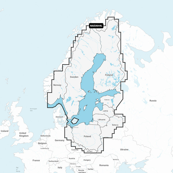 Navionics+ Großes Schweden EU644L SD/Micro SD-Karte