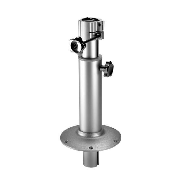 Barka, Tischsäule verstellbar 39-81 cm, Ø 80 mm / 60 mm, 360º schwenkbar, Fuß 220 mm