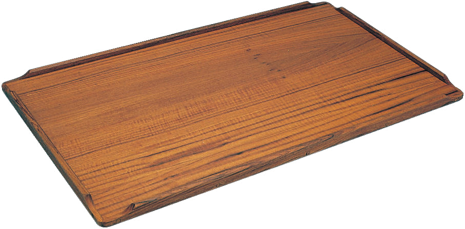 Roca, Arbeitsplatte Teak Furnier, 550x800 mm, Schlaufenrand mit Wanne