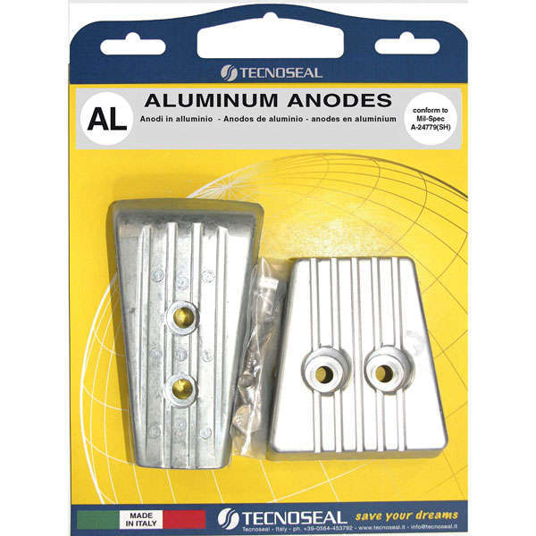 Tecnoseal, Aluminium-Kit für Volvo SX-A & DPS-A inkl. Schrauben, 00733BISAL + 00737AL, 3888814 + 3888817