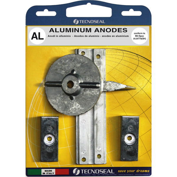 Tecnoseal, Aluminium-Anodensatz für Quecksilber F30-F40-F60, 826134-818298-17264