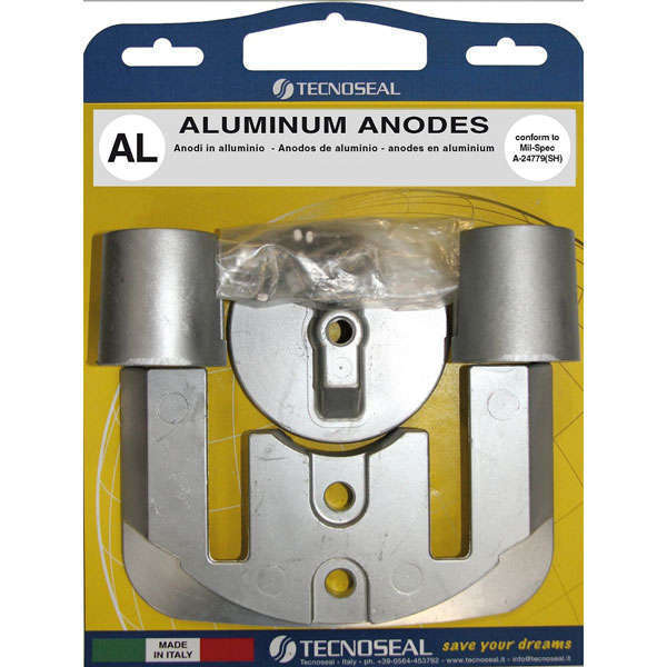 Tecnoseal, Aluminiumsatz für Mercury Bravo II-III, 821630, 762145, 76214-5, 76214Q5, 76214T1, 806190