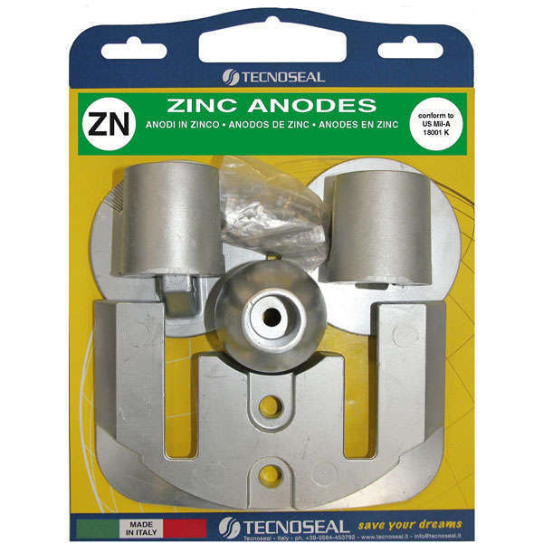 Tecnoseal, Zink Anodensatz Mercury Bravo 3 - 2004, 76214-4, 76214-5, 76214Q5, 76214T1, 806190, 865182C, 821630