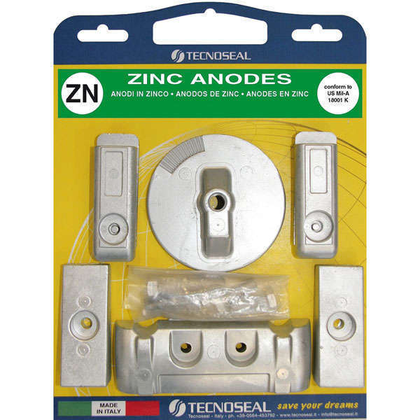 Tecnoseal, Zink-Anodensatz Mercury Verado 6 Zyl, 893404, 880653, 762145, 76214-5, 76214Q5, 76214T1, 00825-01129 - 01405