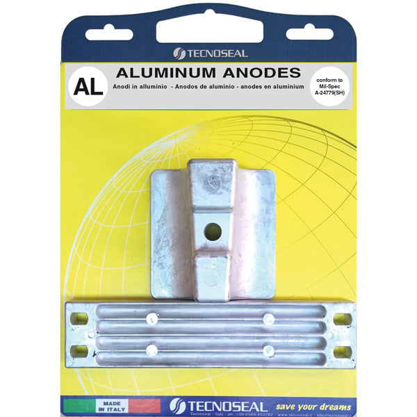 Tecnoseal, Aluminium Anodensatz für Yamaha 300-350, 6AW-45251-00-00, 6AW-45373-00