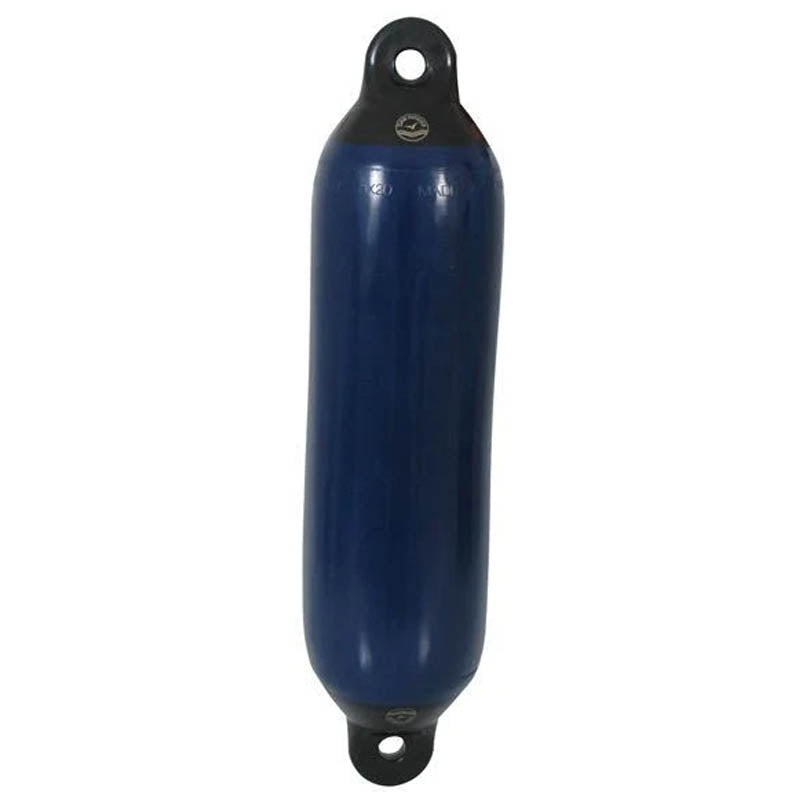 Dan-Fender, Yachtfender marineblau mit schwarzem Deckel, 10x35"