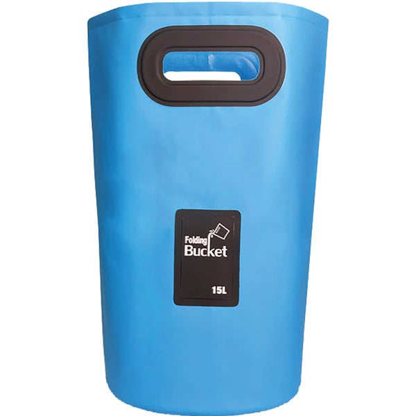 1852, Faltbarer Eimer, 15L, Blau PVC