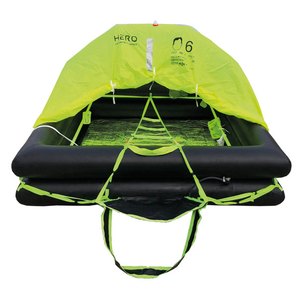 Hero, Rettungsinsel ISO 9650-1 OFFSHORE, 4 Personen, in Tasche, 29 kg