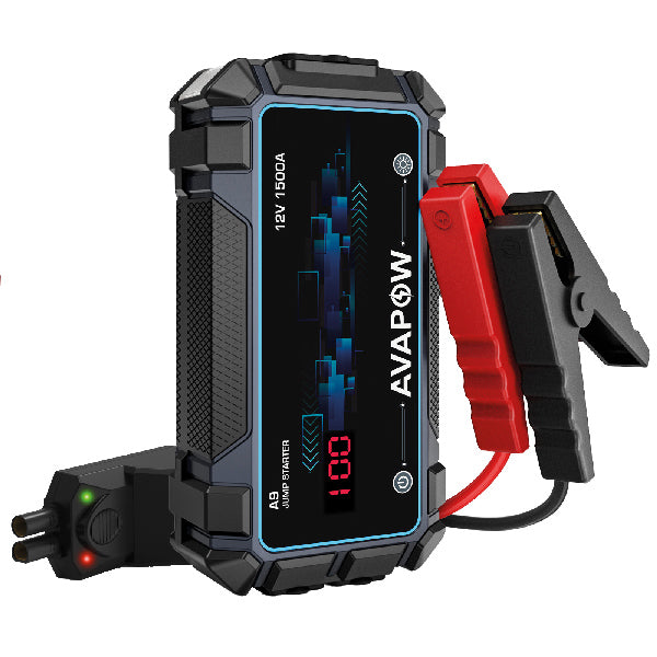 Avapow, Jumpstarter A9, Spitze 1500A, 12V, 8000 mAh, IP65