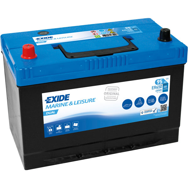 Exide, Batterie Nautilus Dual, 120Ah, CCA 800, ER600