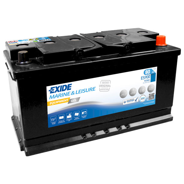 Exide, Gel-Batterie 80 Ampere, ES900, 900 Wh, 25,5 kg