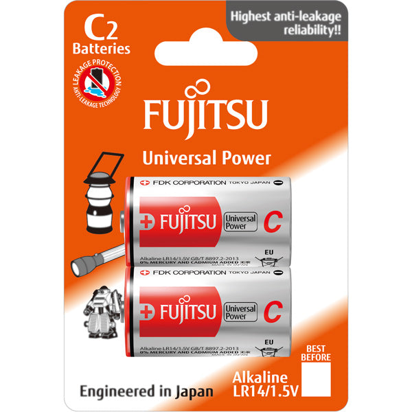 Fujitsu C/ LR14 Batterie Universal Power 1,5V, 2 Stück