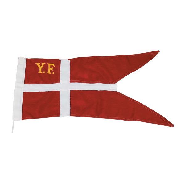 1852, Yachtflagge mit Ø3mm Kordel, 79 x 150cm, Polyester, Y-F in gold