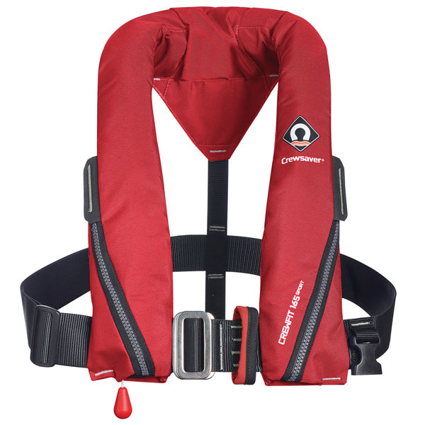 Crewsaver, Crewfit Sport Rettungsweste 165N mit D-Ring, Rot, ISO 12402-3, 40 kg+