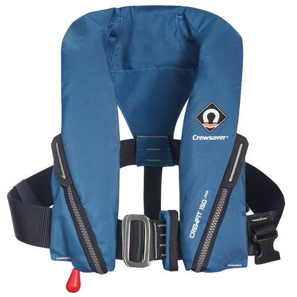 Crewsaver, Crewfit Rettungsweste Junior 150N mit D-Ring, Blau, 20-50 kg