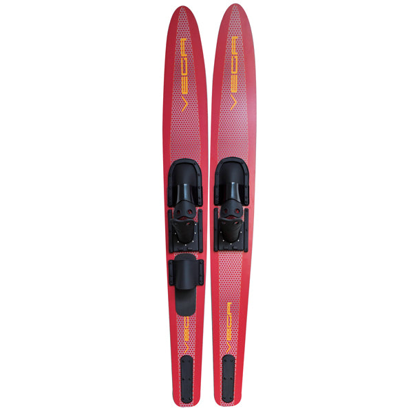 Wasserski Combo Vega, 170 cm, rot/orange, verstellbare Bindung 37-46