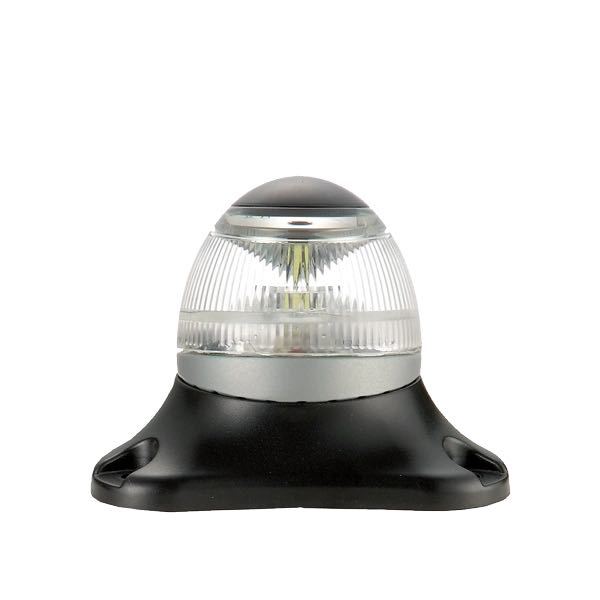 LED-Signallaternen, 9-30 Vdc, IP67, 1,2 W, 360º weißer Lichtwinkel, 2 m Kabel, schwarzer Kunststoff