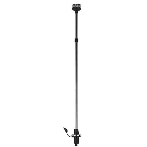 LED-Laternenmast aus Edelstahl 304 12V 1W - 360º weißer Lichtwinkel