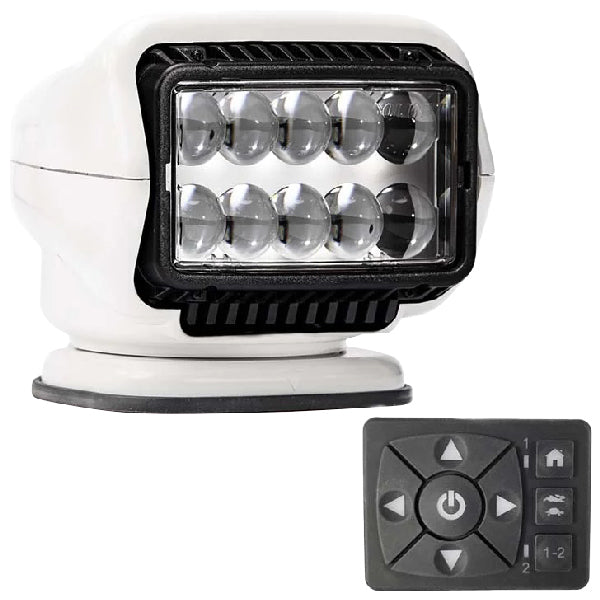 Golight, Suchscheinwerfer Stryker LED mit Bedienfeld, 12V, 370º Drehung, 135º Neigung, 1400 m Reichweite, 544.000 Candela