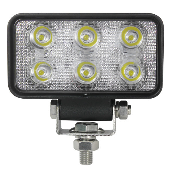 1852, LED-Deckleuchte 10-30V DC, 753 lm, 9W, 6000K, IP67/IP69K, 112 x 62 x 38 mm