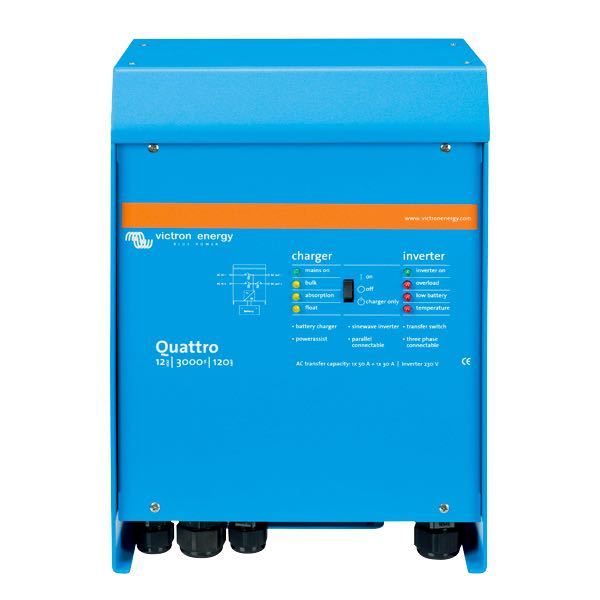 Victron, Quattro Wechselrichter/Ladegerät, 24V / 2500W - 3000VA / 6000W Spitzenlast