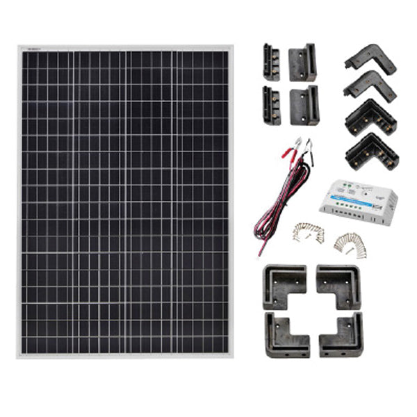 1852, Solarpack-Komplettsatz, 160W, 12V, mit Regler und Kabelsatz