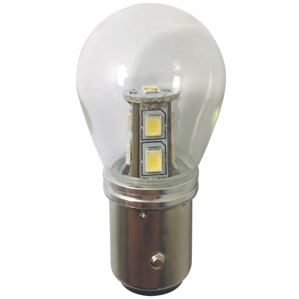 1852, LED-Laterne BAY15D Ø25x48mm 10-36Vdc, 2 Stück, 1,6 W, 6000K, 140 Lumen