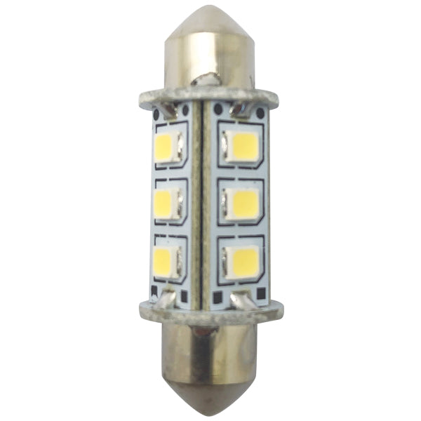 1852, LED-Pinol-Lampe 37mm 10-36Vdc, 2 Stück, 6000K, 120 Lumen